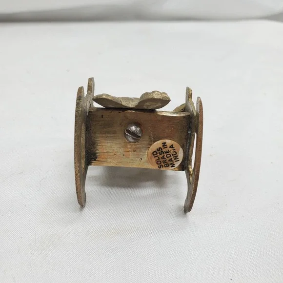 Brass Frog‎ In Rocking Chair - Picture 5 of 6